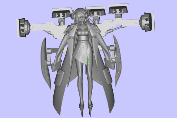 艦娘駿河整體3D模型圖stl